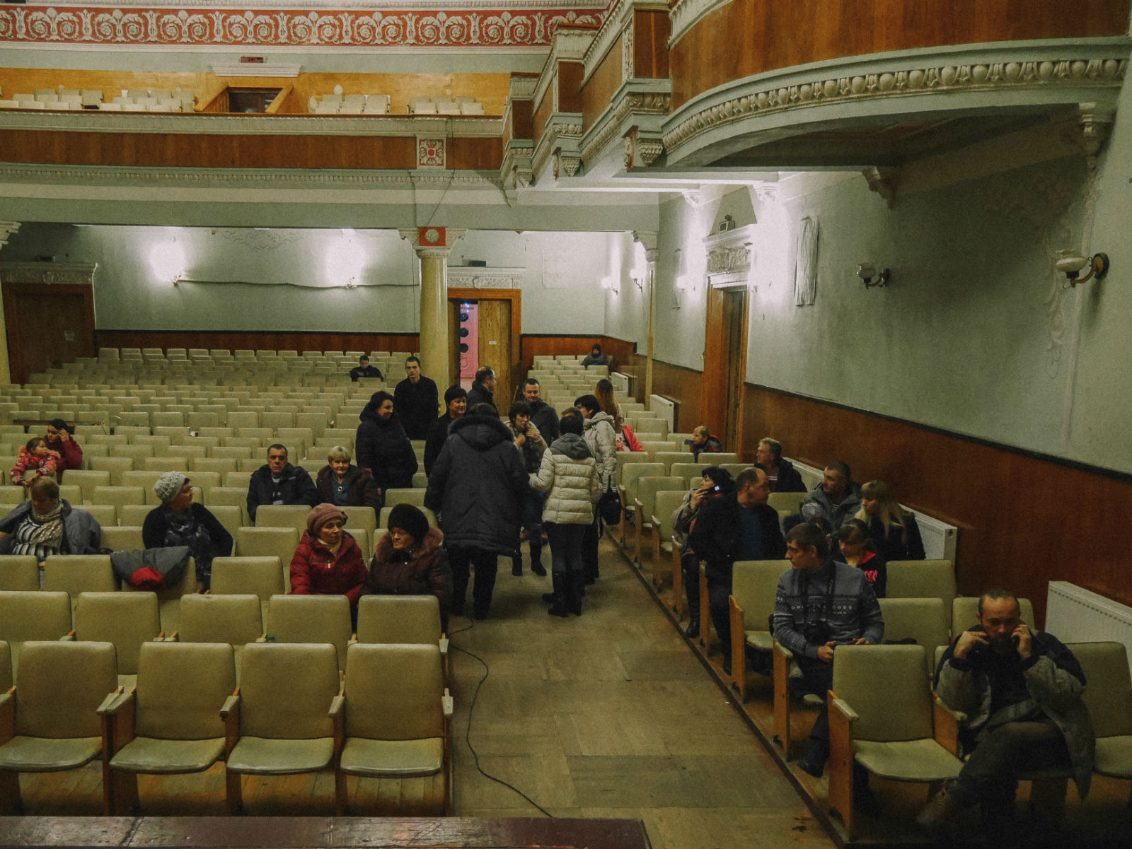 Preparing and rehearsals at PostPlay Theatre. Kiev, Ukraine